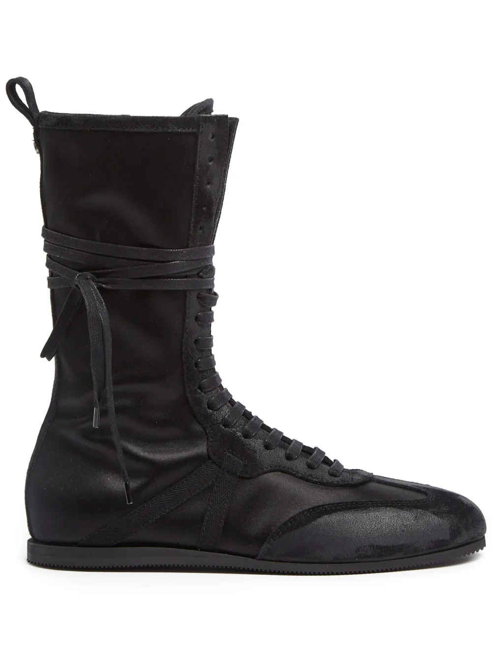 Ann Demeulemeester Fides high-top boxing sneakers Zwart