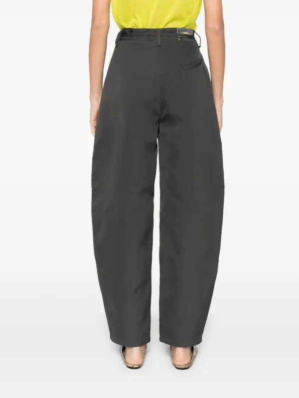 GANNI カーブパンツ | グレー | FARFETCH JP