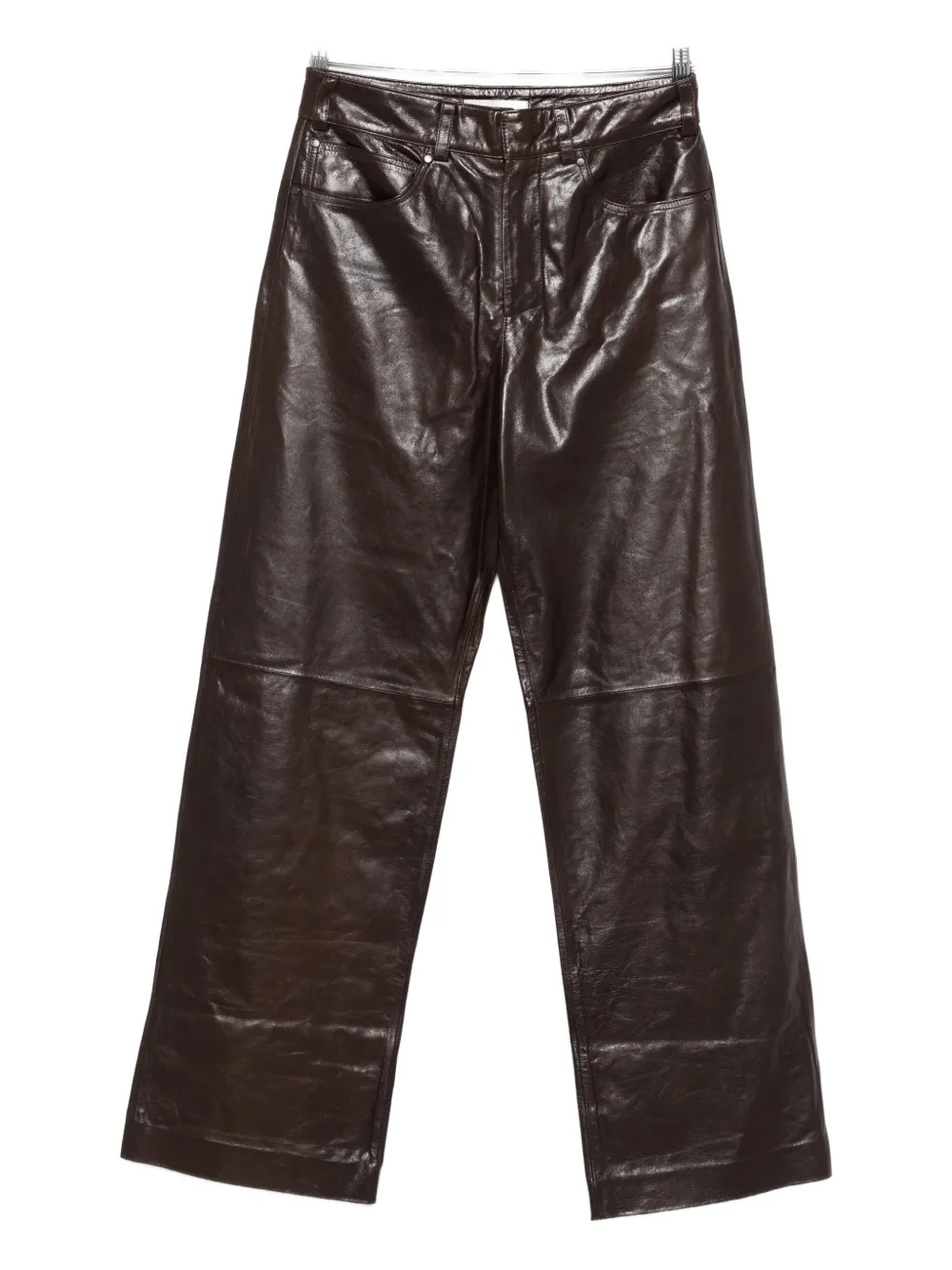 ENTIRE STUDIOS leather trousers - Marrone