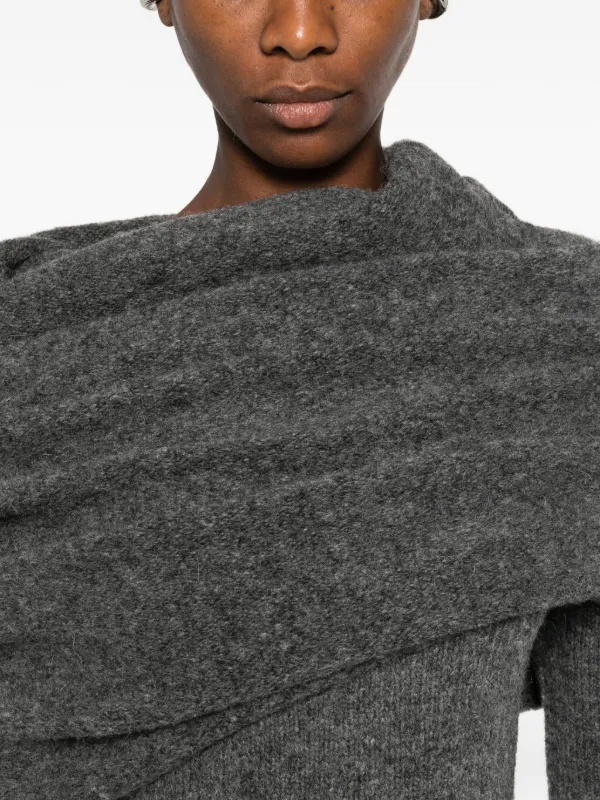 ENTIRE STUDIOS Bound オフショルダーセーター | グレー