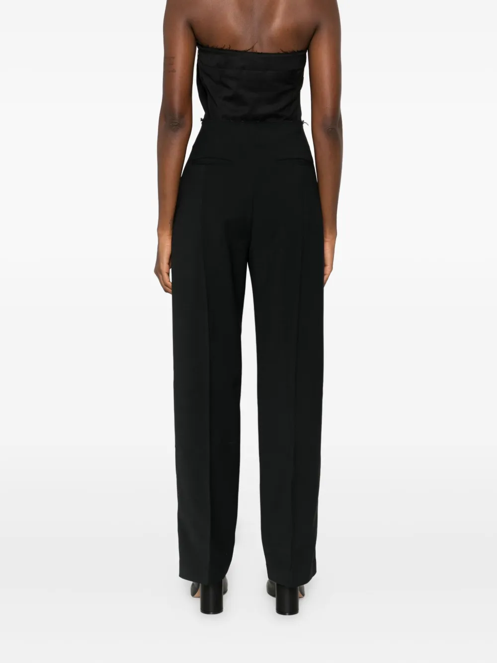 Entire Studios Zerobound Raw-edge Trousers In Black