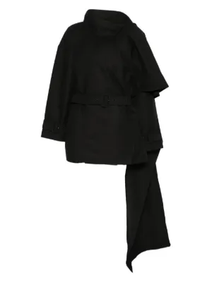 Marina Yee Asymmetric Coat | Blue | FARFETCH JO