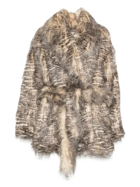 ENTIRE STUDIOS Juno tiger-print faux-fur coat