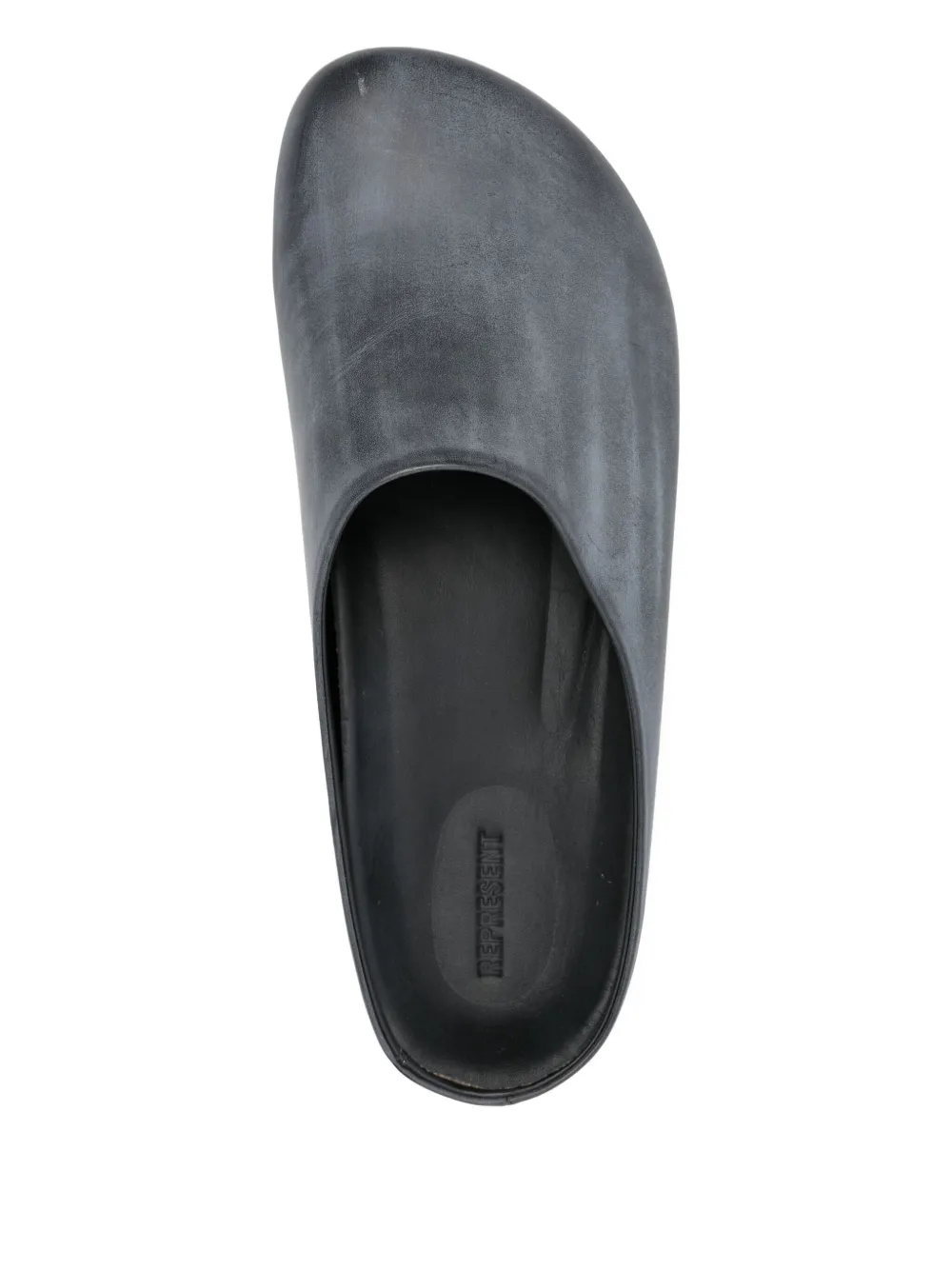 Represent Leather Slip-on Mules In Blue