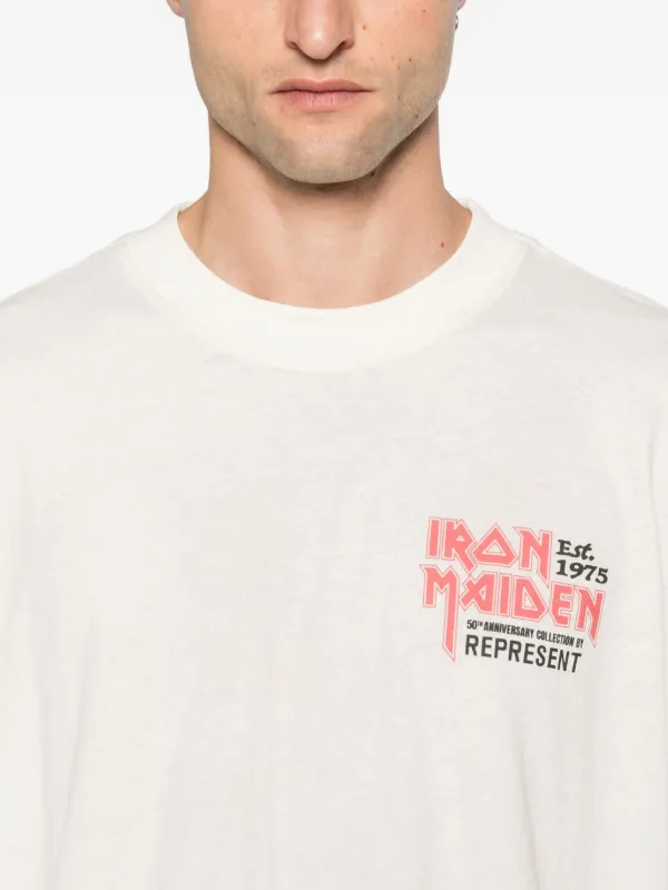 Represent Iron Maiden Anniversary T-shirt | Neutrals | FARFETCH