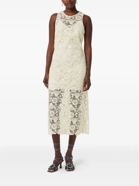 Fabienne Chapot vestido midi con detalle de encaje
