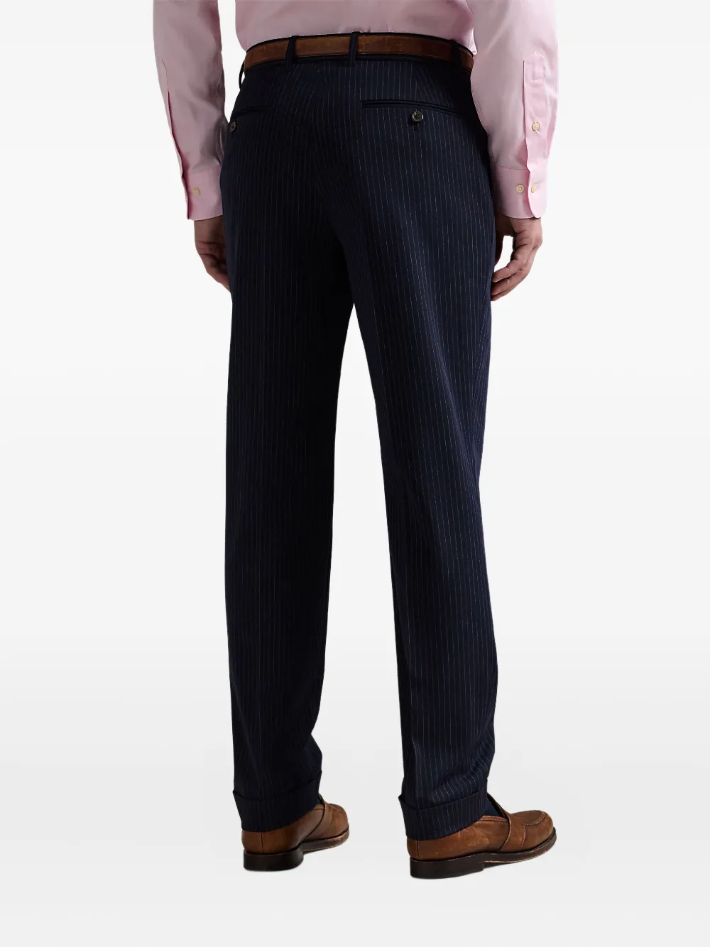 Polo Ralph Lauren Broek met krijtstreep Blauw