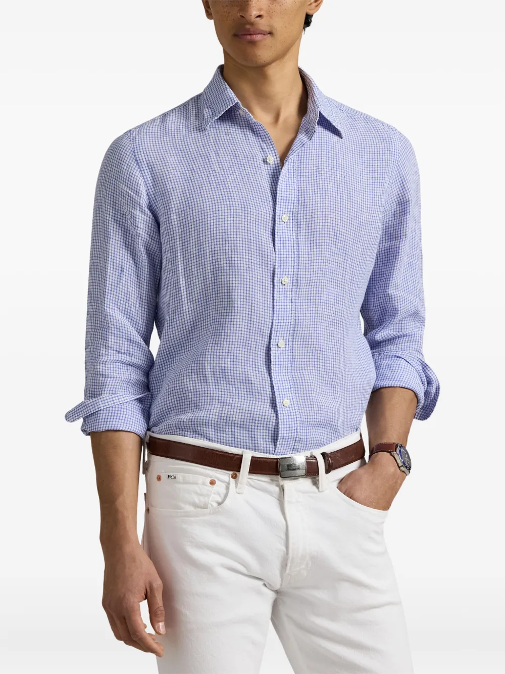 Polo Ralph Lauren Geruit overhemd Blauw