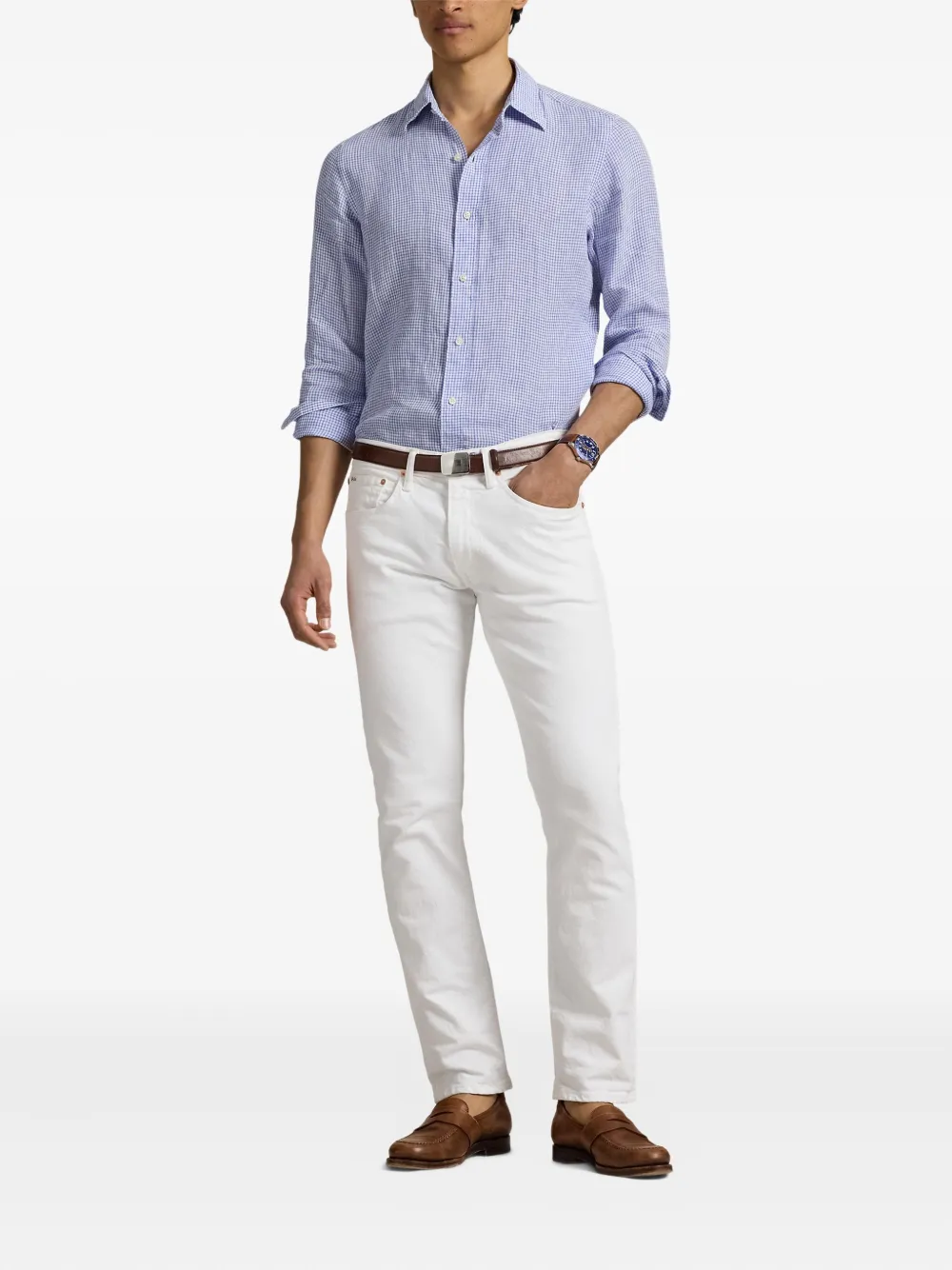 Polo Ralph Lauren Geruit overhemd Blauw