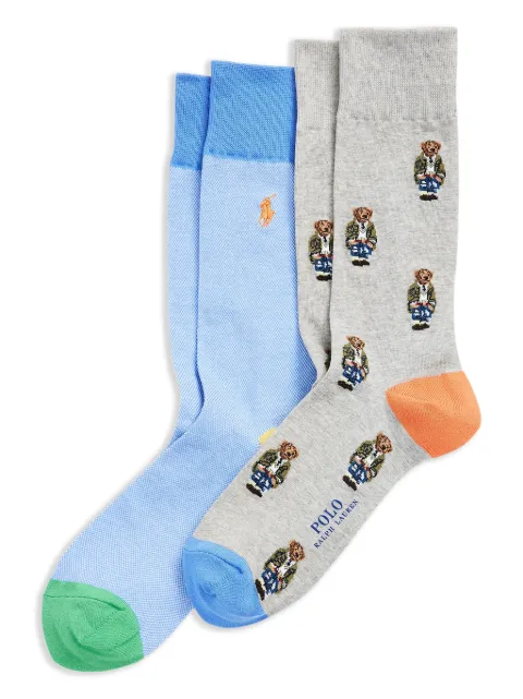 Polo Ralph Lauren logo socks (set of two)