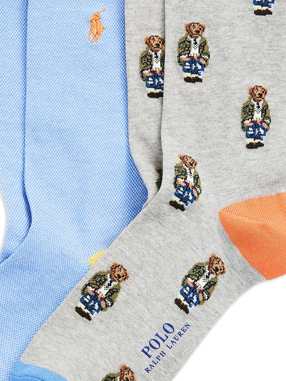 Polo Ralph Lauren Twee paar sokken met logo Blauw