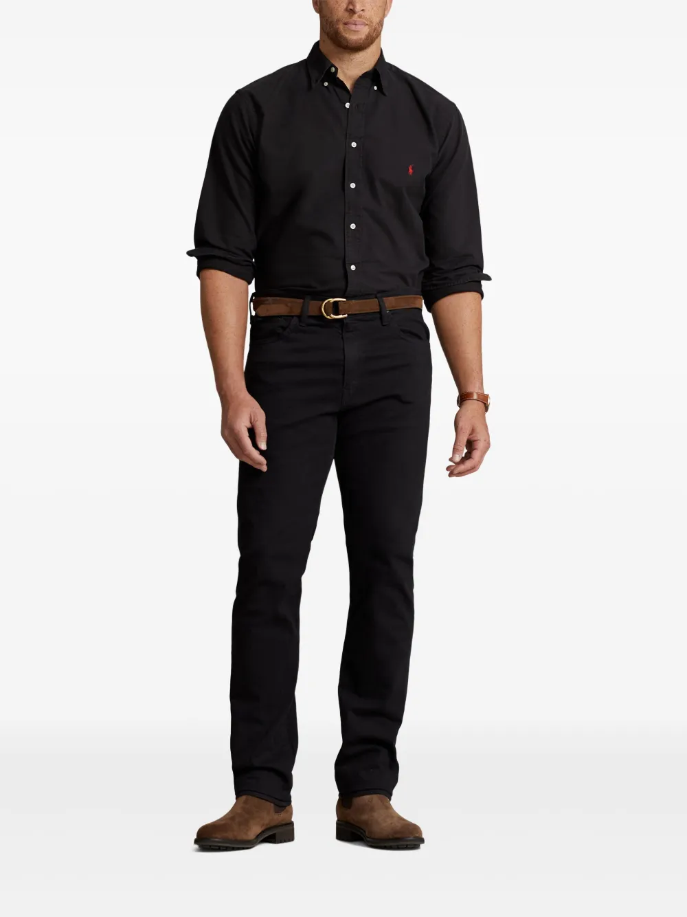 Polo Ralph Lauren Katoenen overhemd Zwart