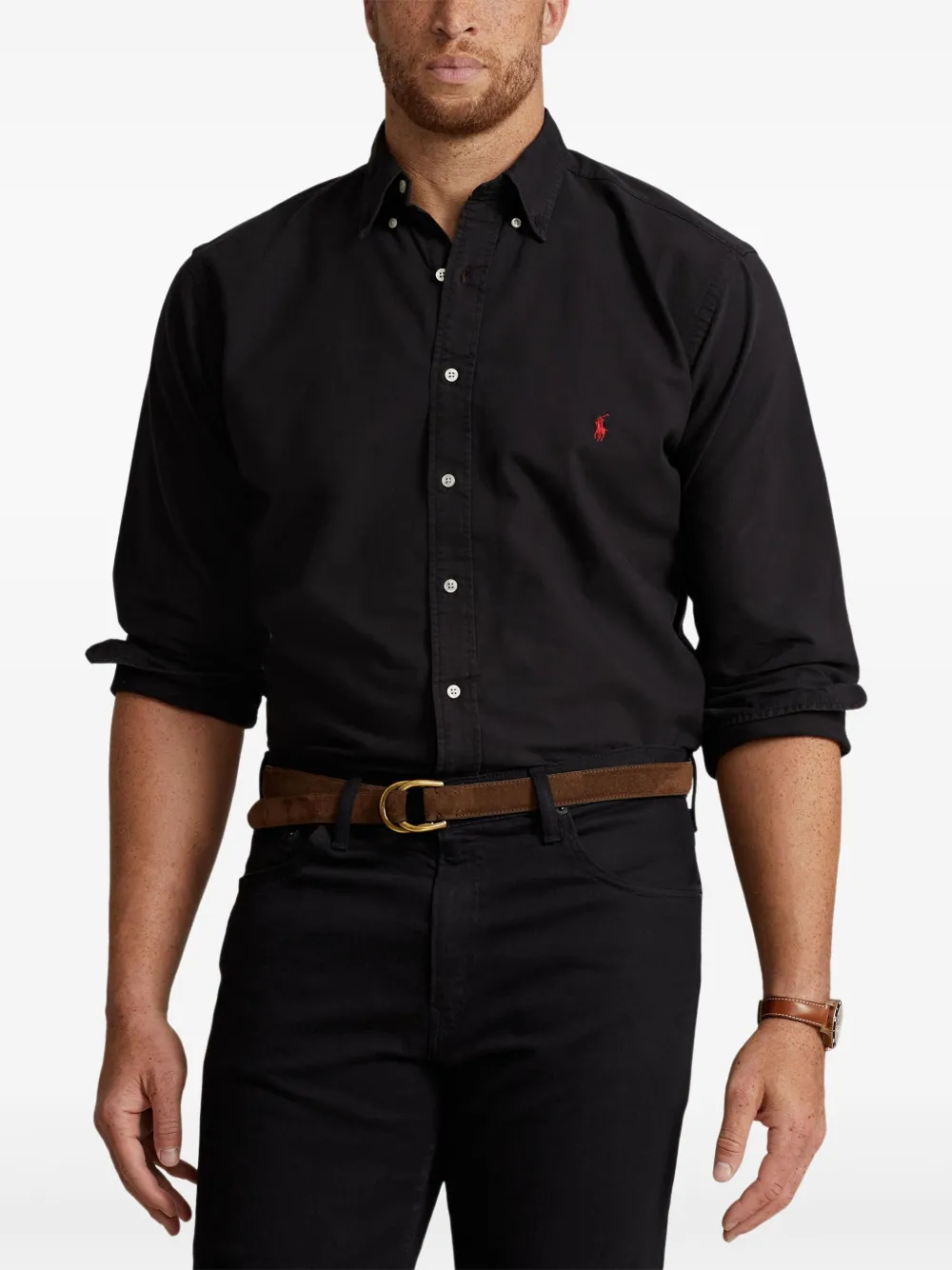 Polo Ralph Lauren Katoenen overhemd Zwart