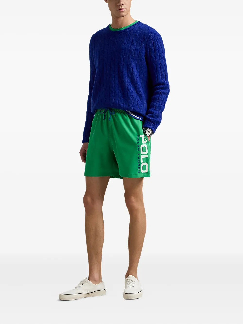 Polo Ralph Lauren Effen zwembroek Groen