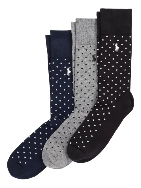 Polo Ralph Lauren pack de tres pares de calcetines con logo