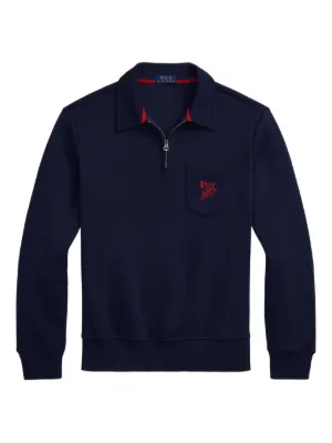Polo Ralph Lauren quarter-zip Pullover | Blue | FARFETCH AO