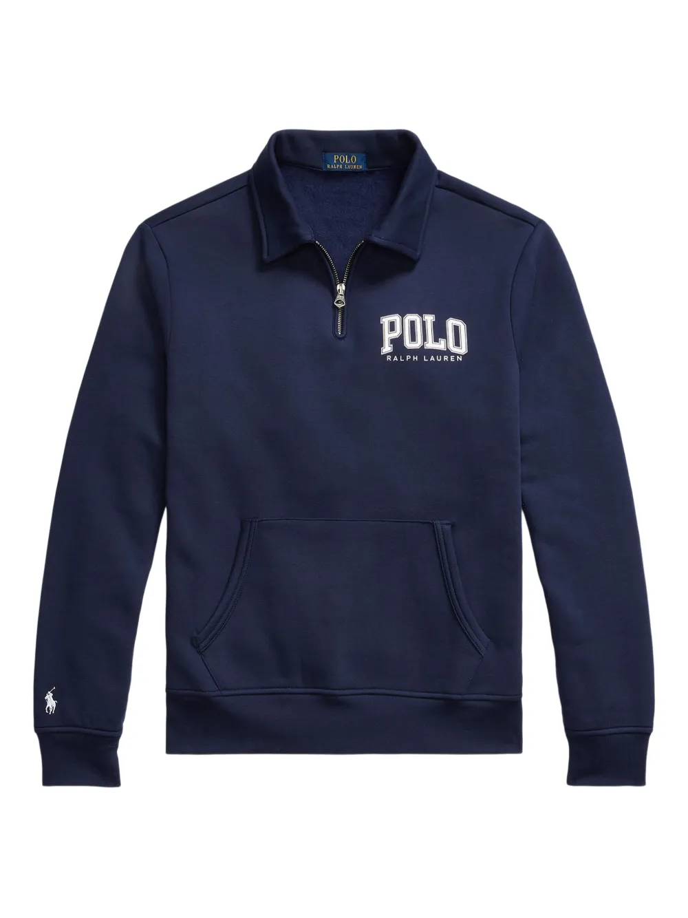 Polo Ralph Lauren Sweater met fleece kraag Blauw