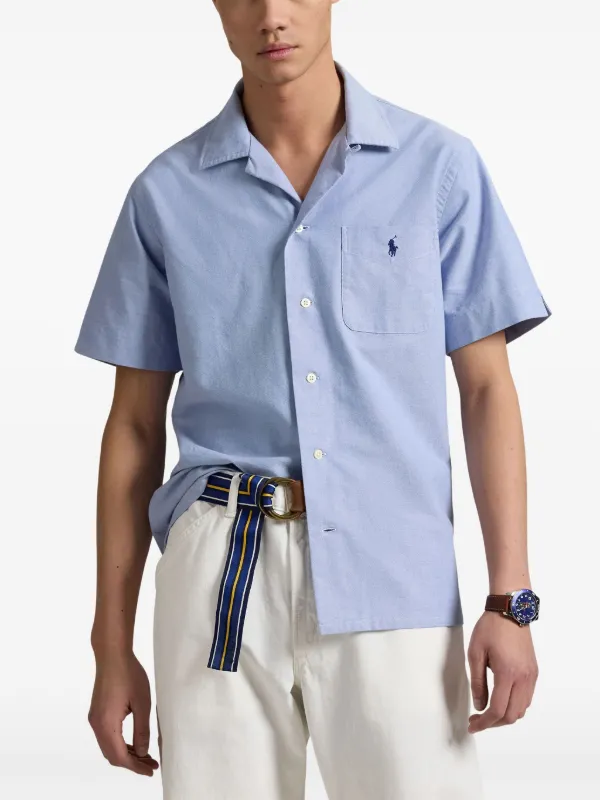 Ralph Lauren オープンカラーシャツ　Camp Shirt Polo Ralph Lauren Camp シャツ | ブルー | FARFETCH JP