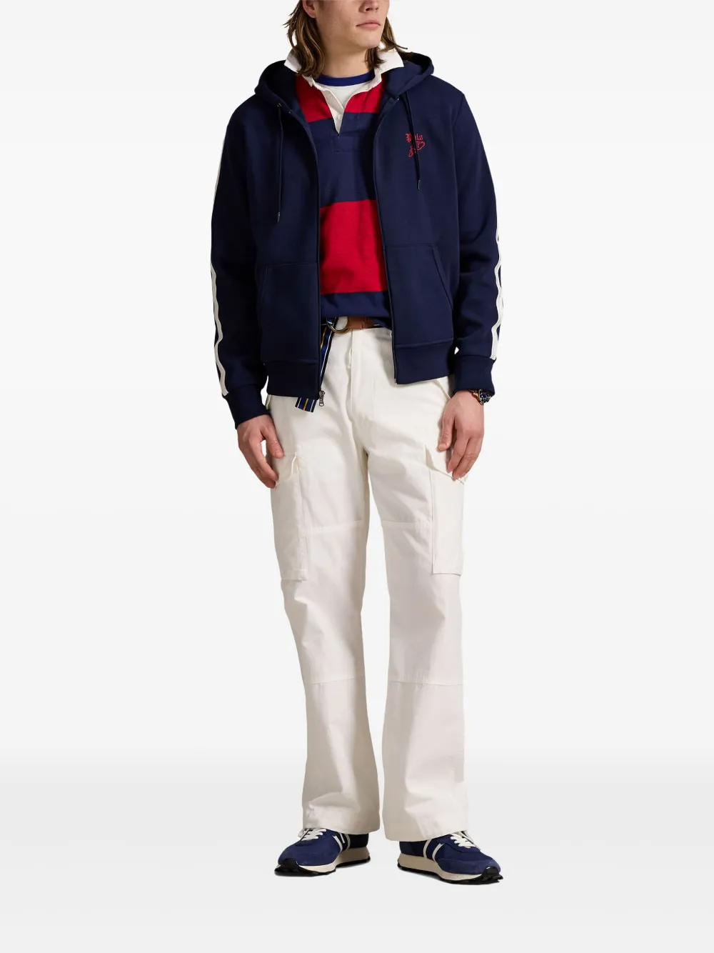 Polo Ralph Lauren Hoodie met geborduurd logo Blauw