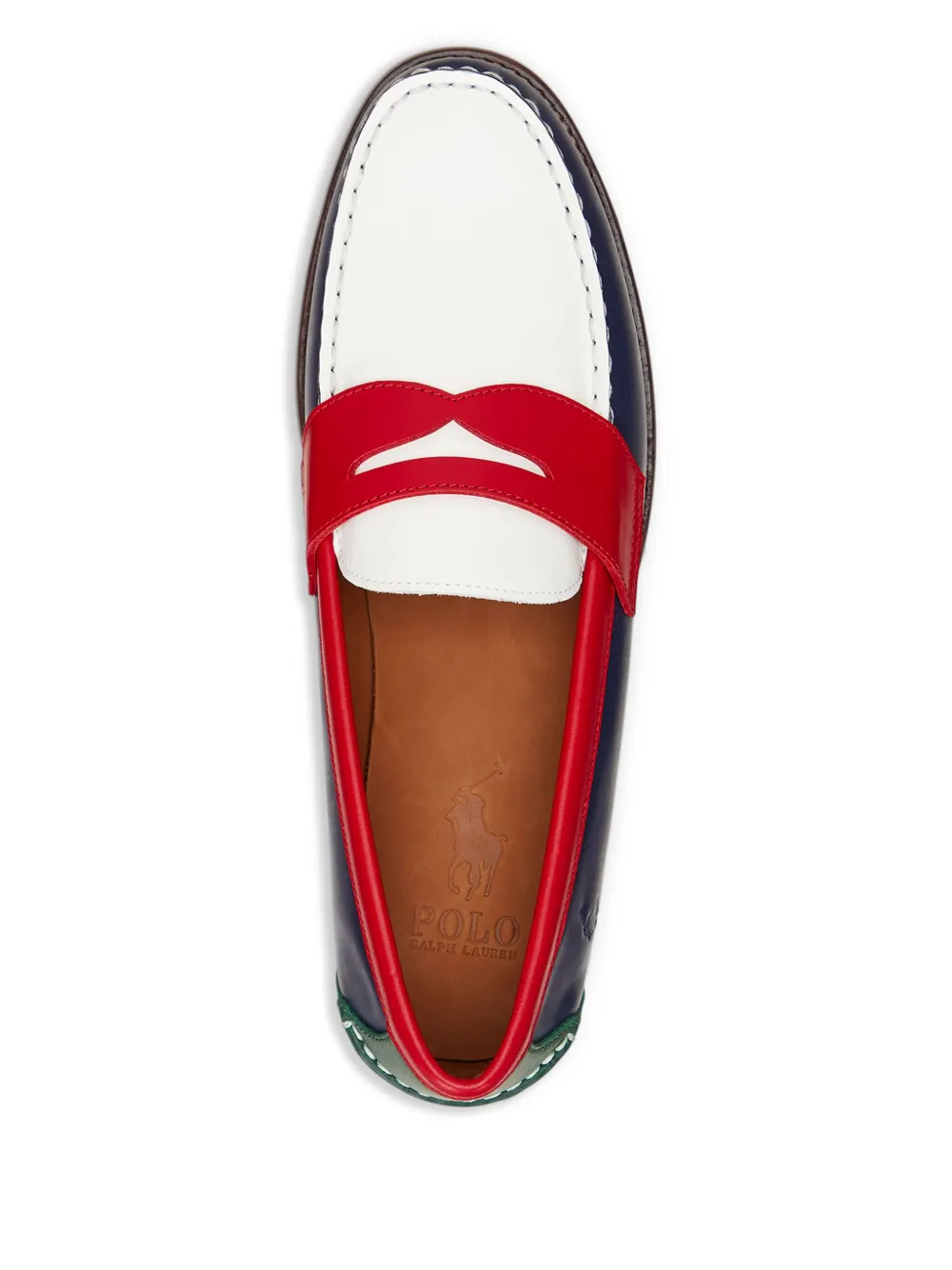 Polo Ralph Lauren Alston leren loafers Wit