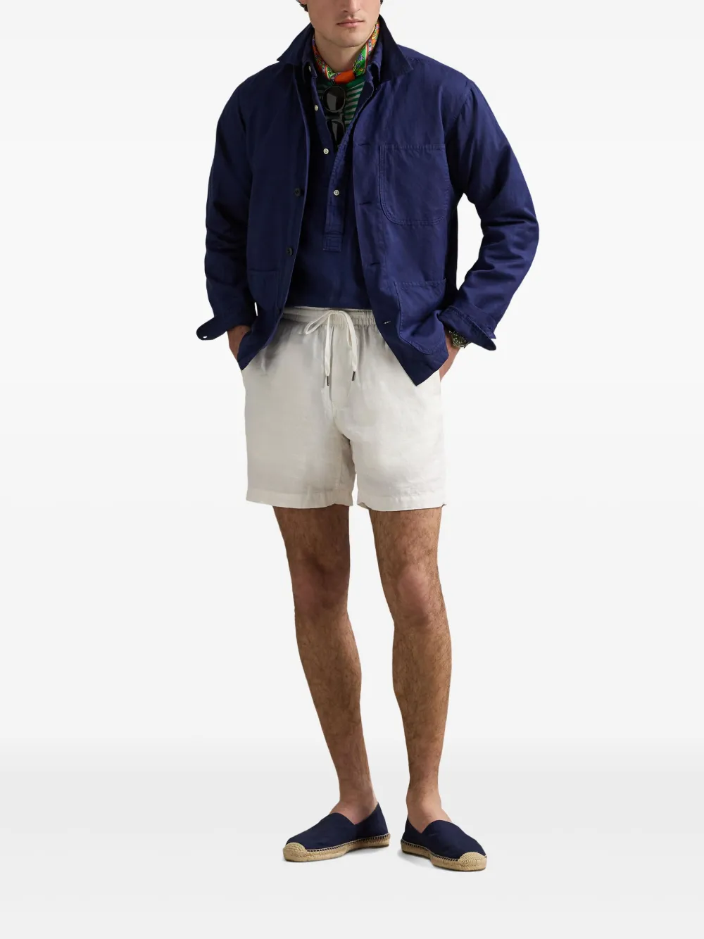Polo Ralph Lauren Linnen shorts Wit
