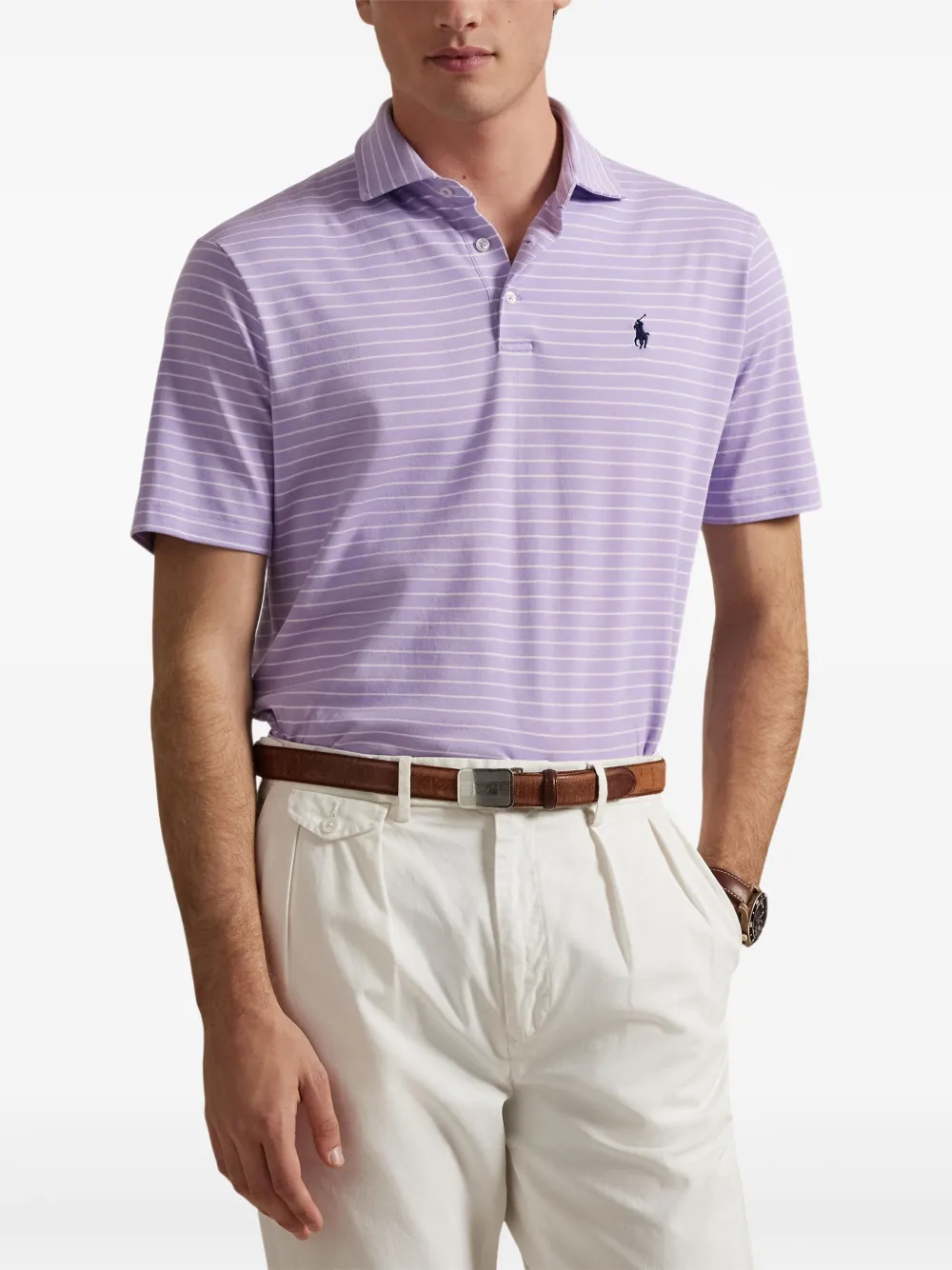 Polo Ralph Lauren Gestreept poloshirt Roze