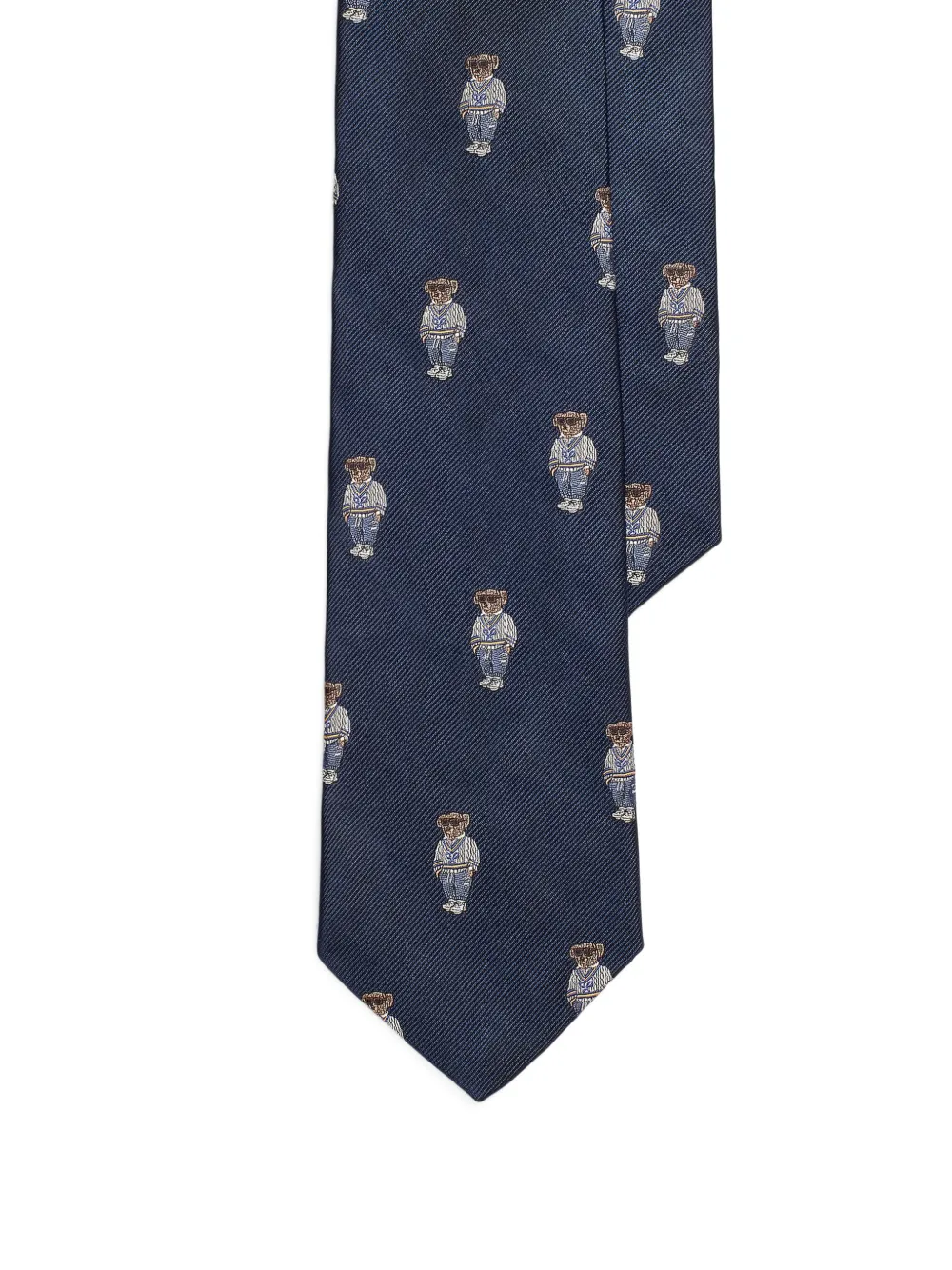 Polo Ralph Lauren Heritage stropdas met beer-patroon Blauw
