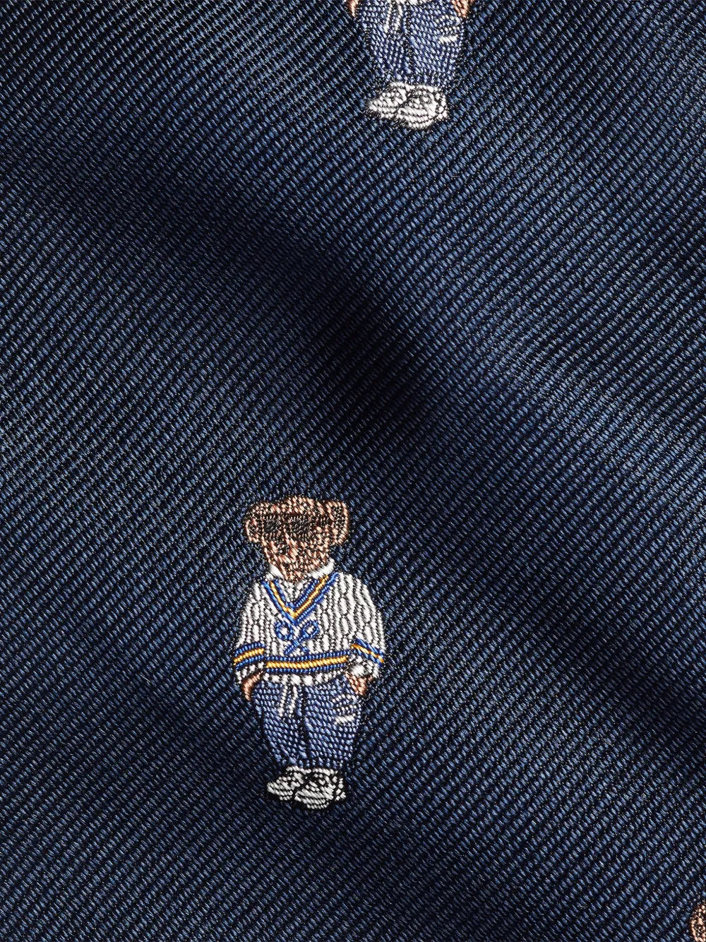 Polo Ralph Lauren Heritage stropdas met beer-patroon Blauw
