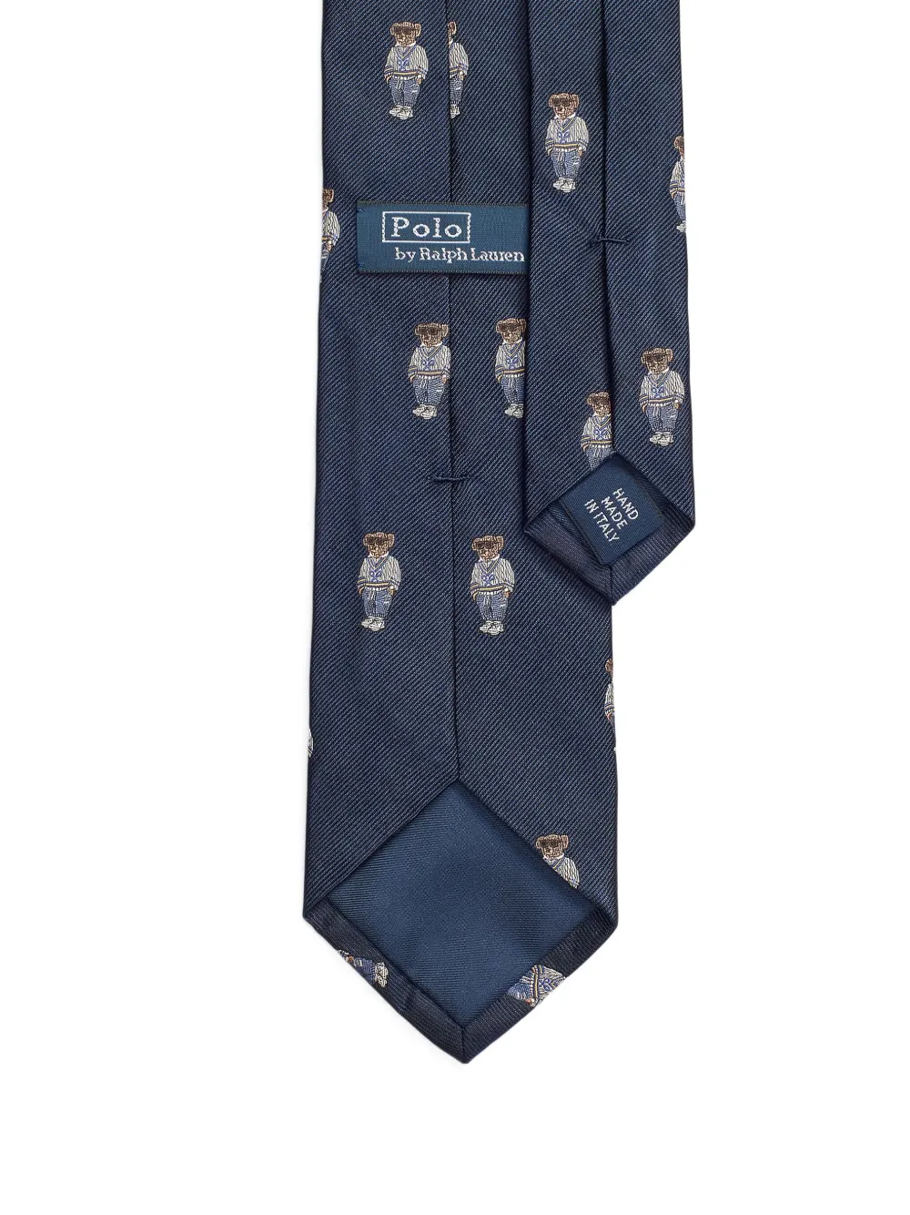 Polo Ralph Lauren Heritage stropdas met beer-patroon Blauw