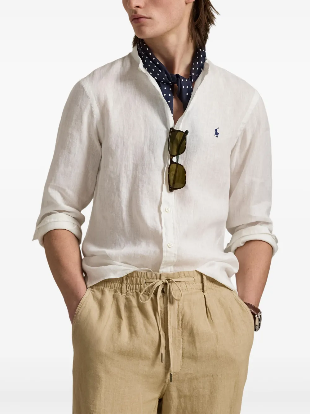 Polo Ralph Lauren Linnen overhemd Wit
