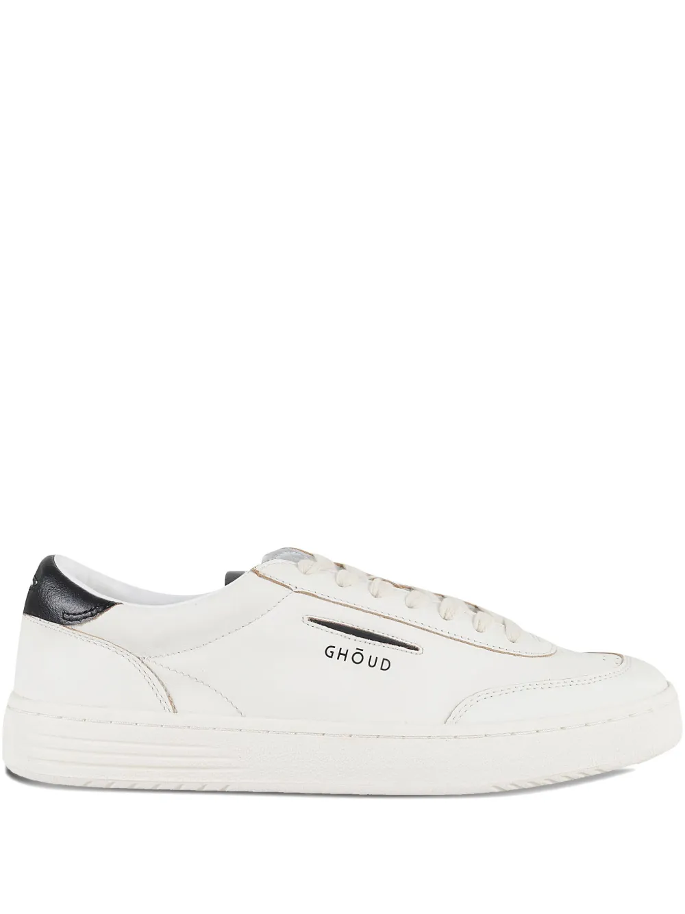 GHŌUD Lido perforated-toe leather sneakers White