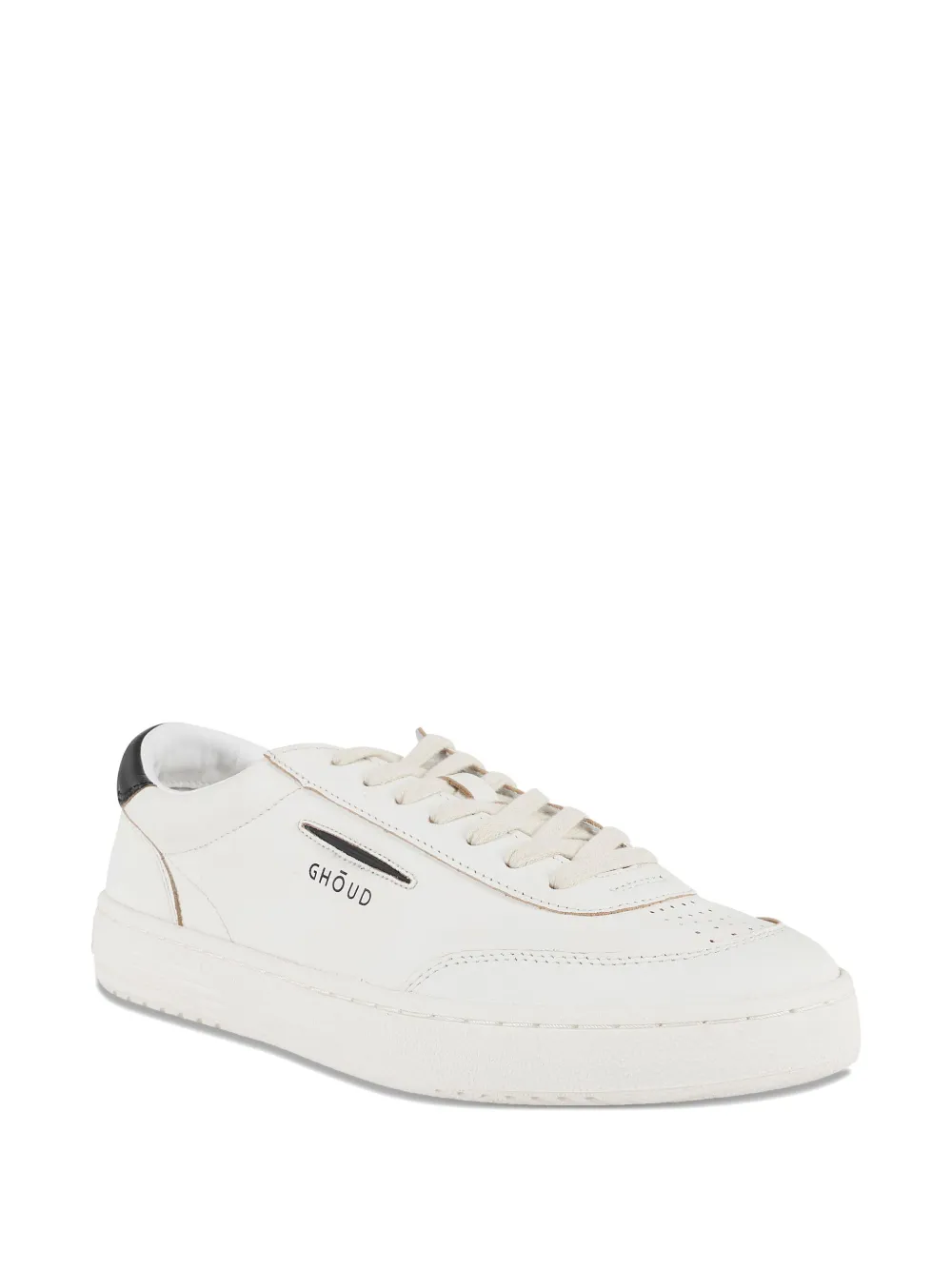 GHŌUD Lido perforated-toe leather sneakers White
