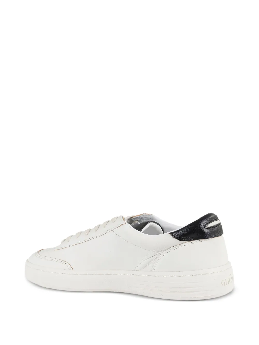 GHŌUD Lido perforated-toe leather sneakers White