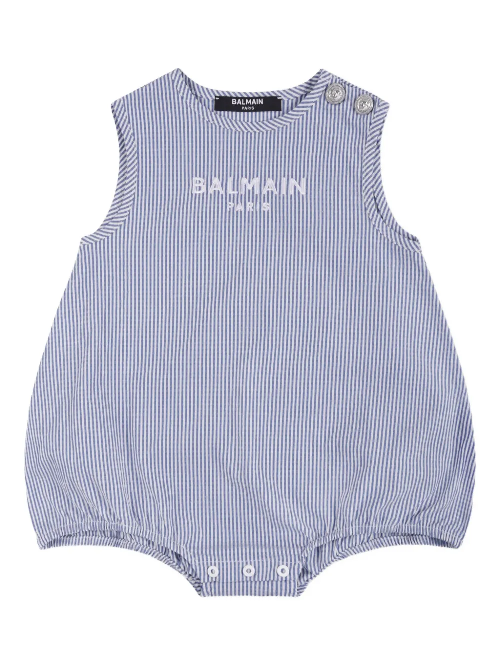 Balmain Babies' Striped Sleeveless Romper