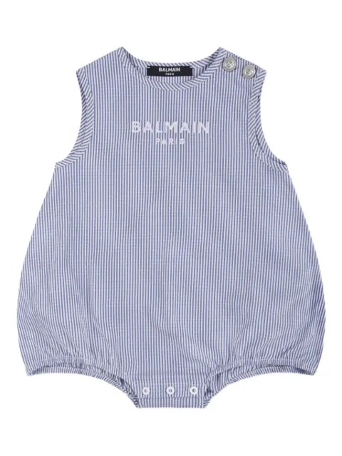 Balmain Kids Gestreifter Strampler