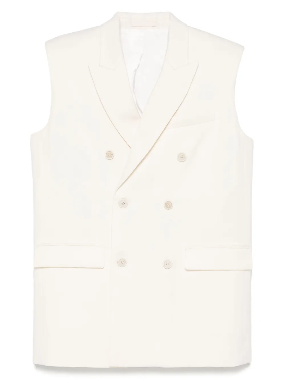 WARDROBE.NYC Gilet met dubbele rij knopen Wit