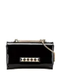 Valentino Garavani Pre-Owned 2000-2017 Patent Vava Voom Chain Clutch crossbody bag - Black