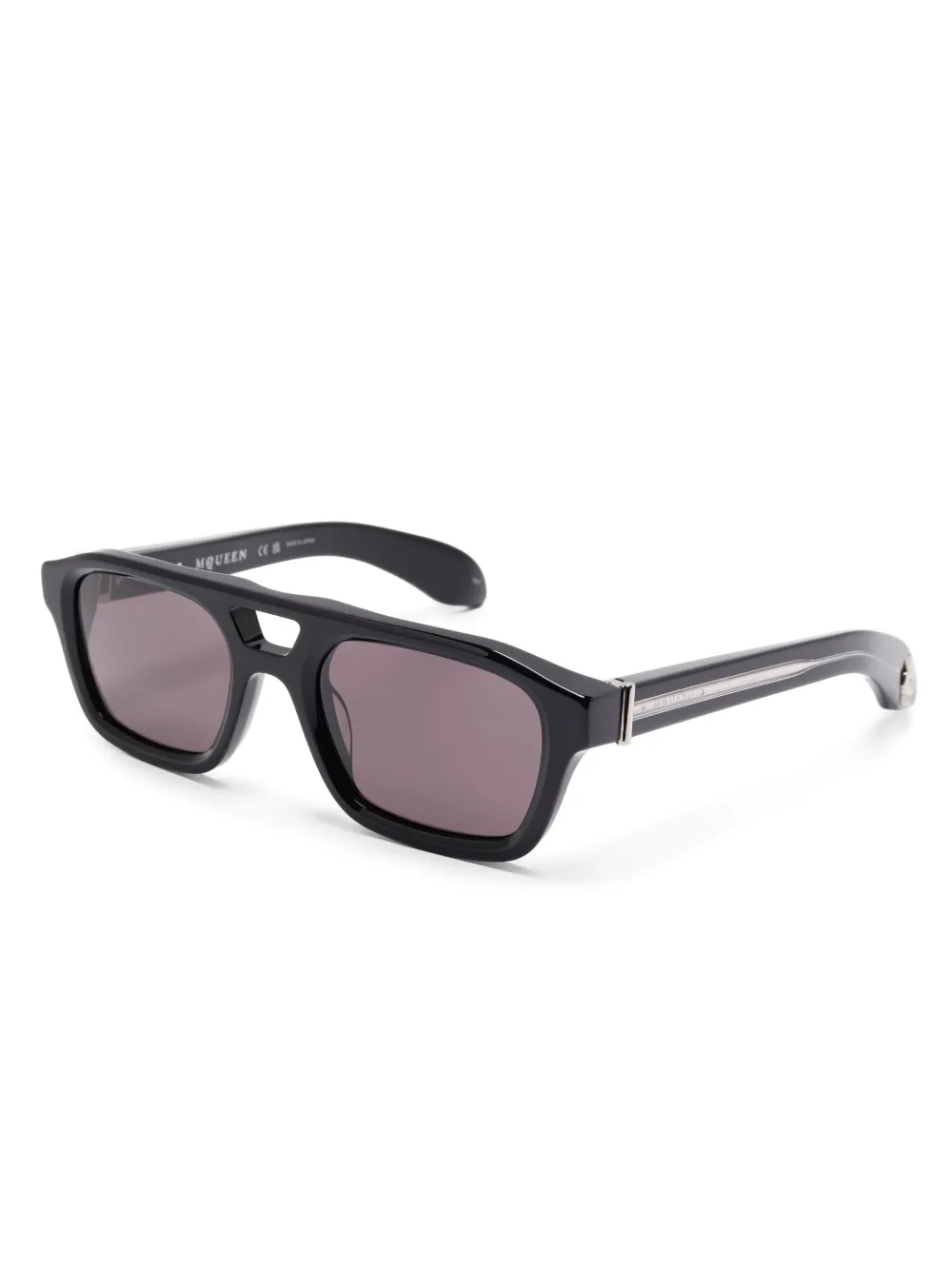Alexander McQueen AM0505S 001 zonnebril - Zwart
