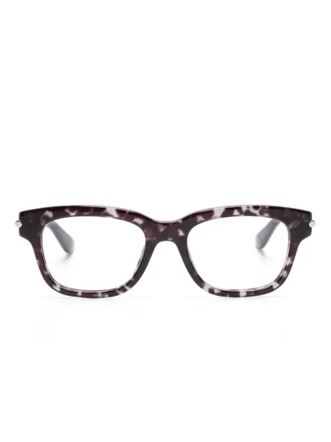 Alexander McQueen Eyewear tortoiseshell-effect glasses