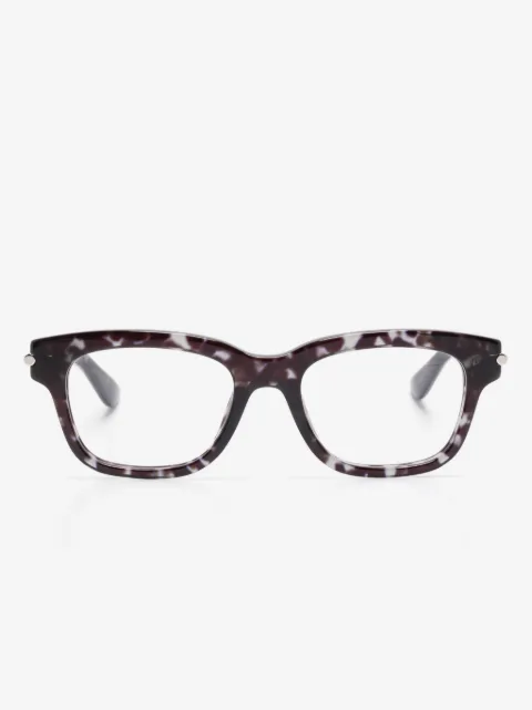 Alexander McQueen Eyewear lentes con armazón estilo carey