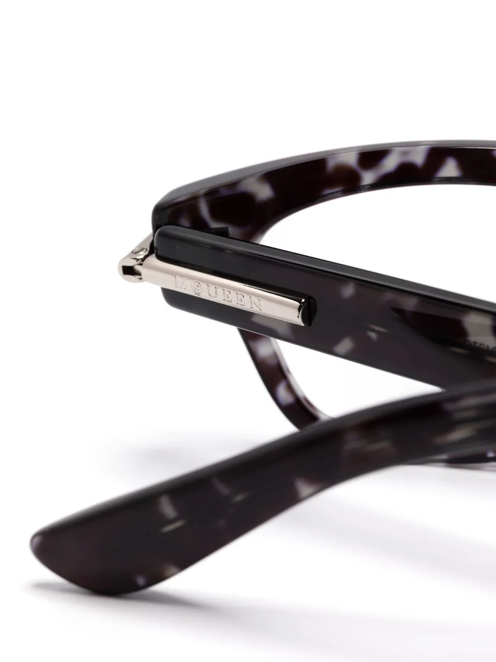 Alexander McQueen Eyewear Bril met schildpadschild-effect Zwart