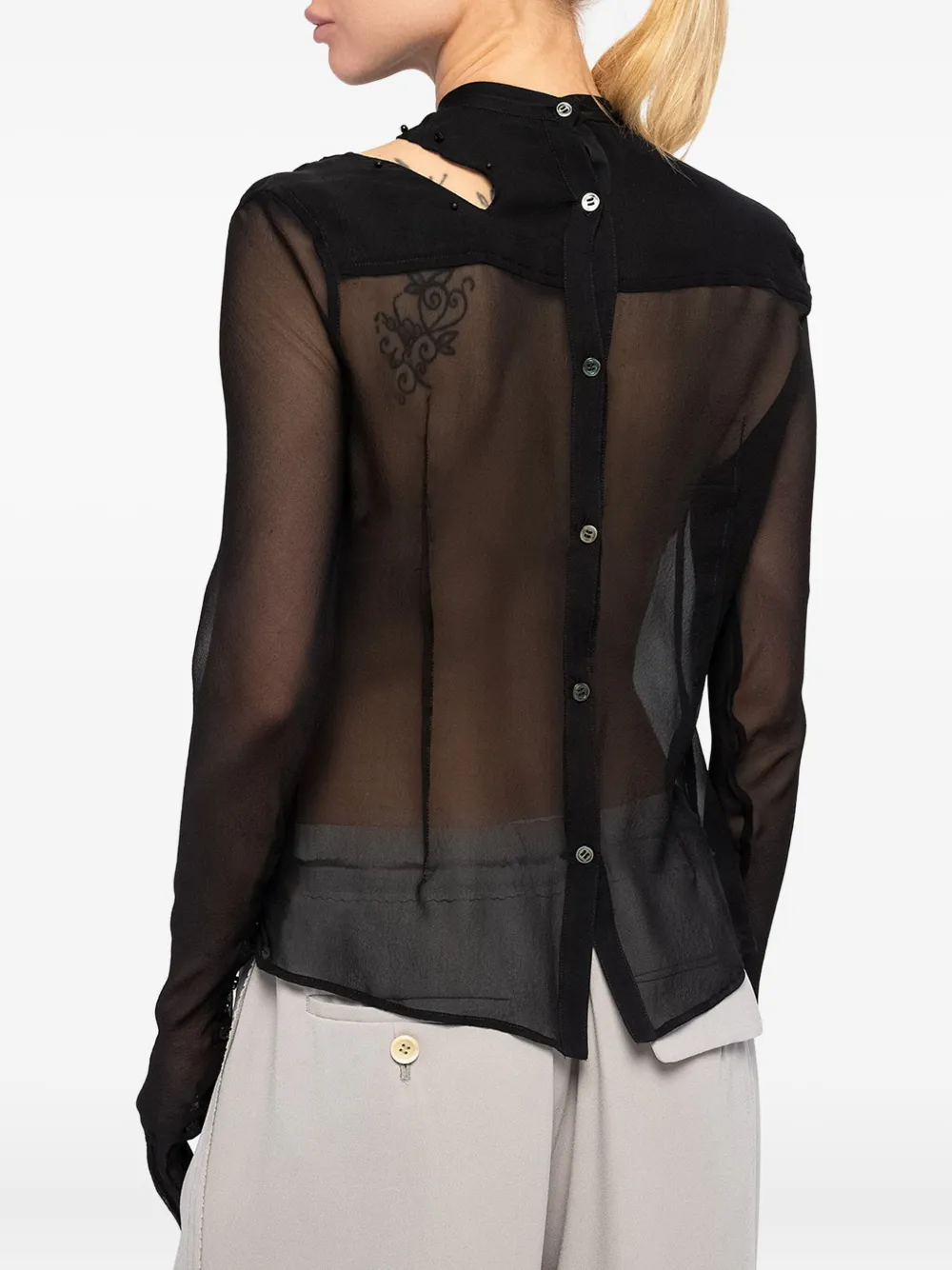 Undercover Zijden blouse Zwart