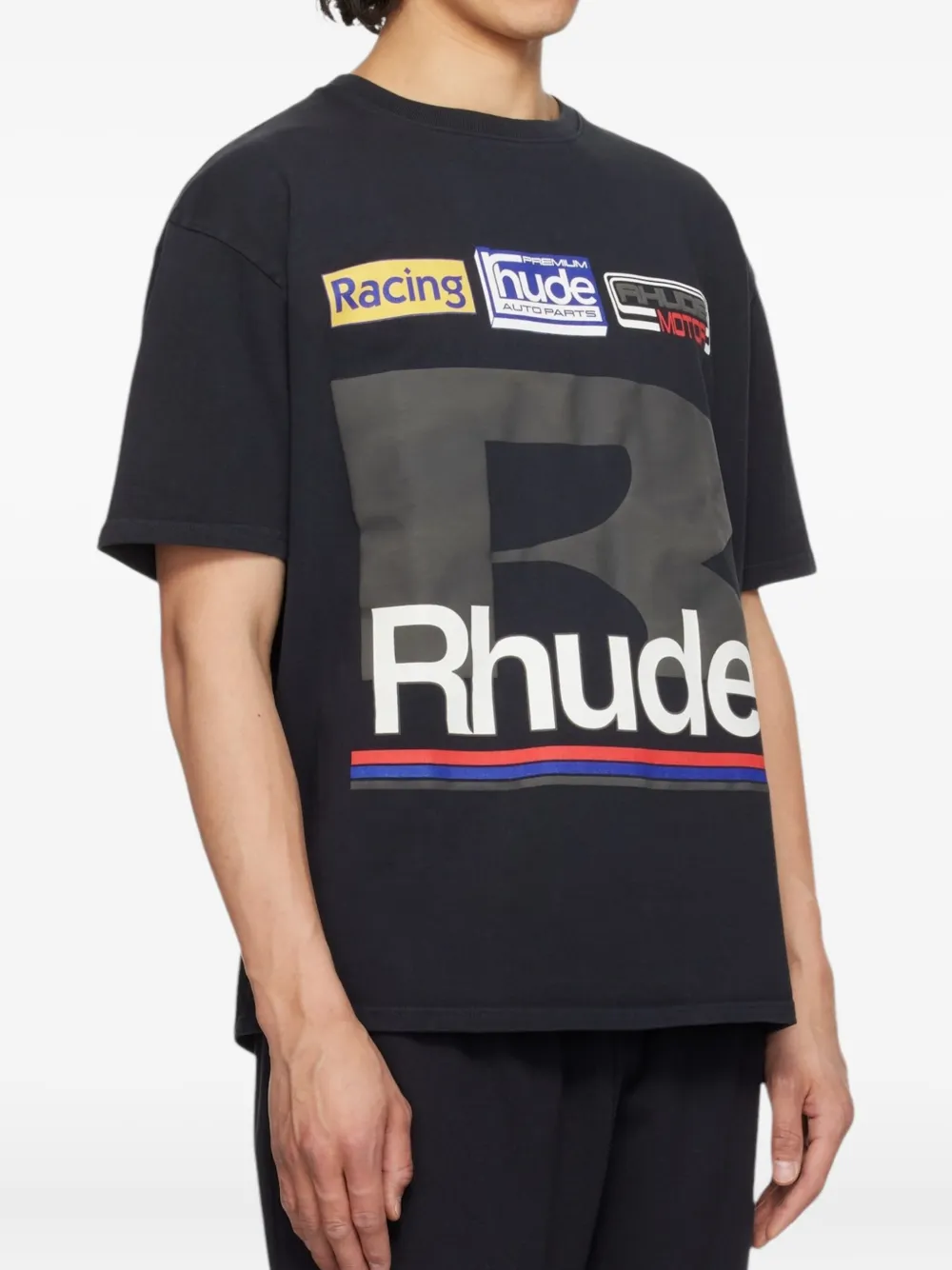 RHUDE LOGO-PRINT T-SHIRT