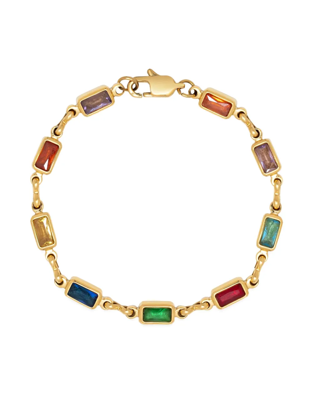 Nialaya Jewelry Rectangle Tennis Bracelet In Gold