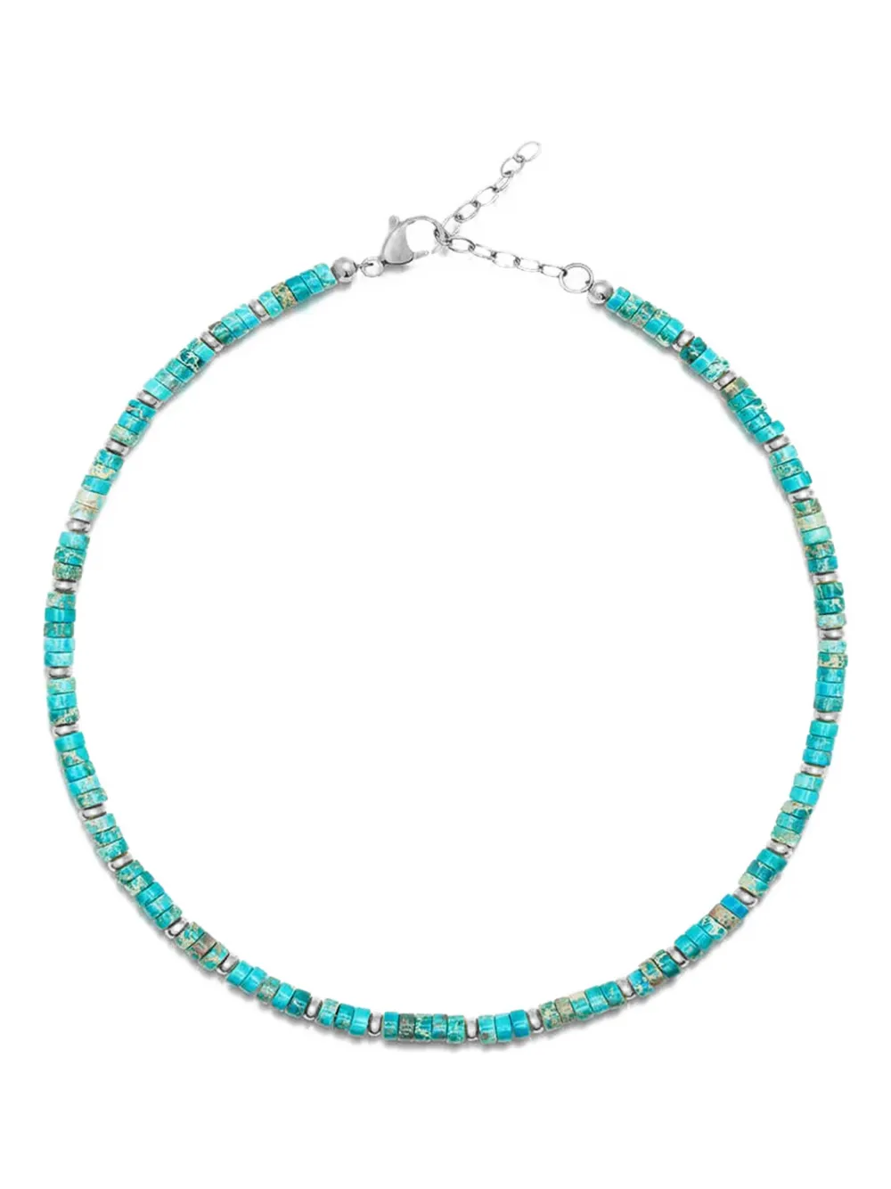 Nialaya Jewelry turquoise choker necklace | Silver | Image 1