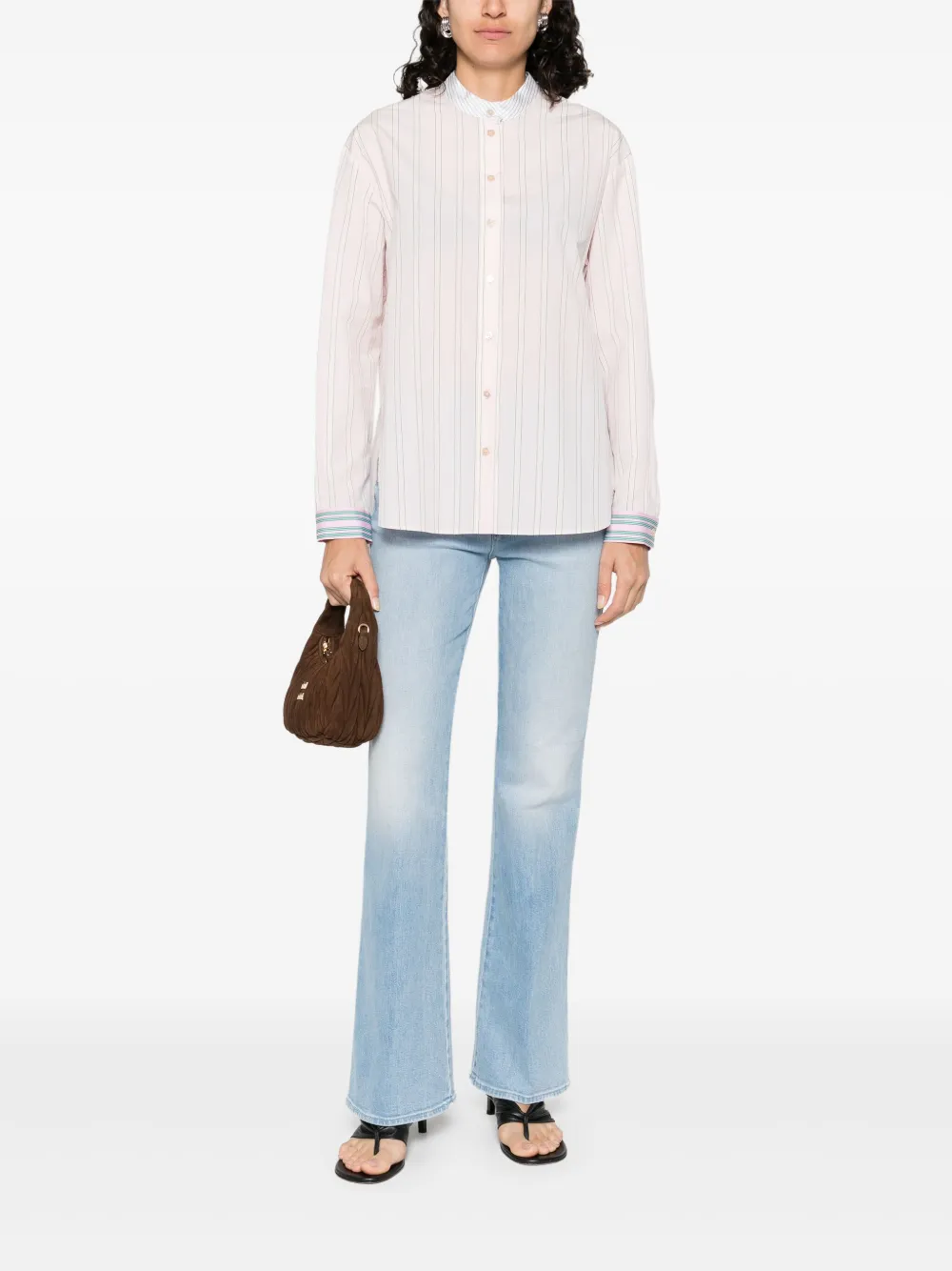 Forte Forte Gestreept blouse - Roze