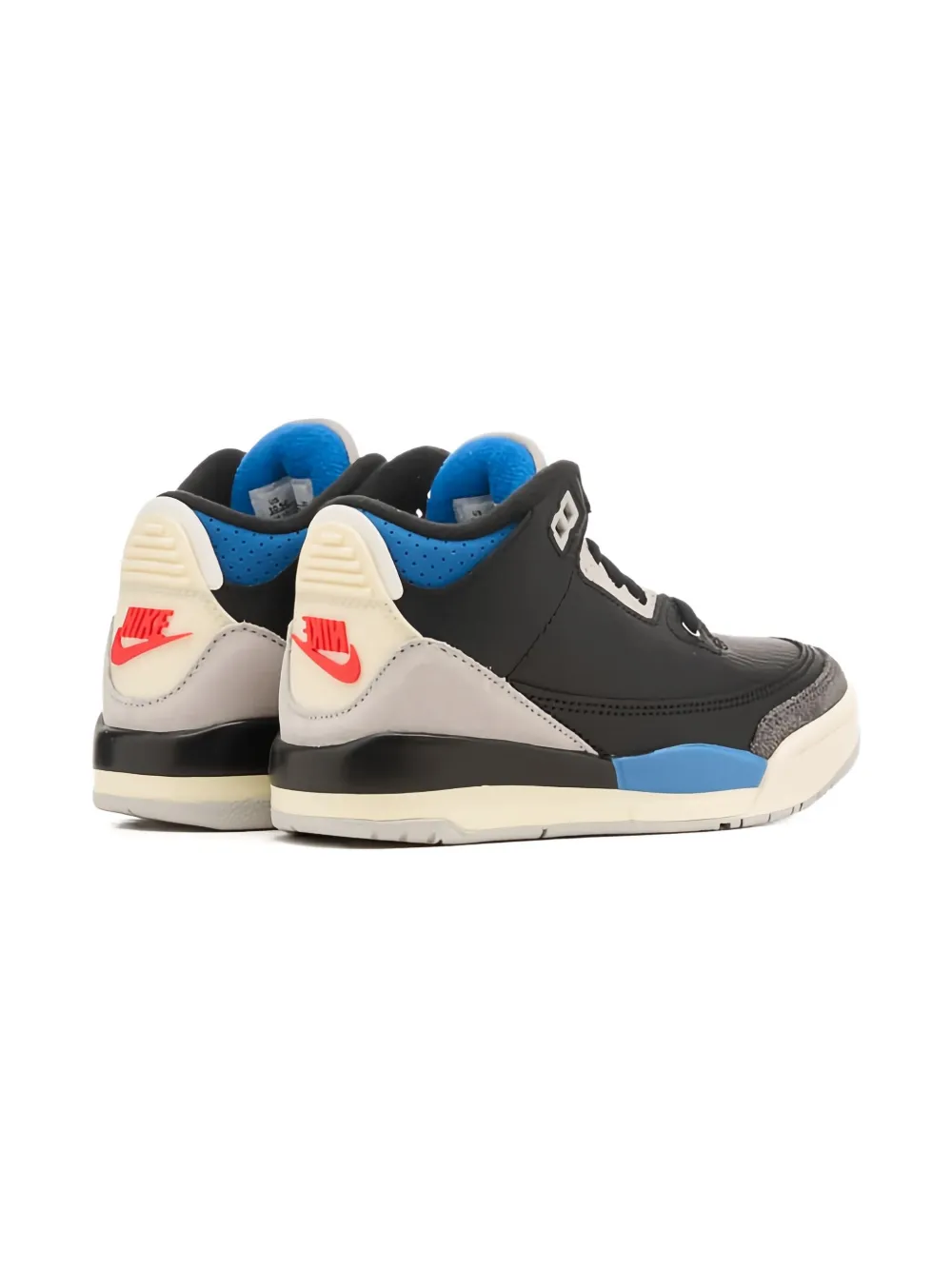 Jordan Kids leather mid-top trainers Black