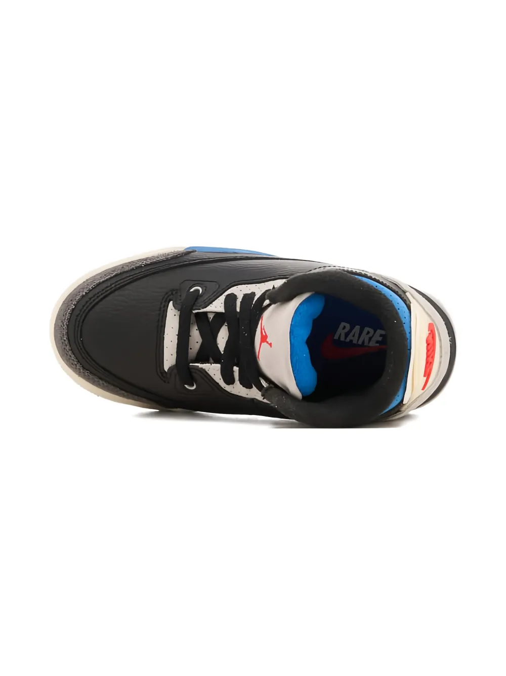 Jordan Kids leather mid-top trainers Black