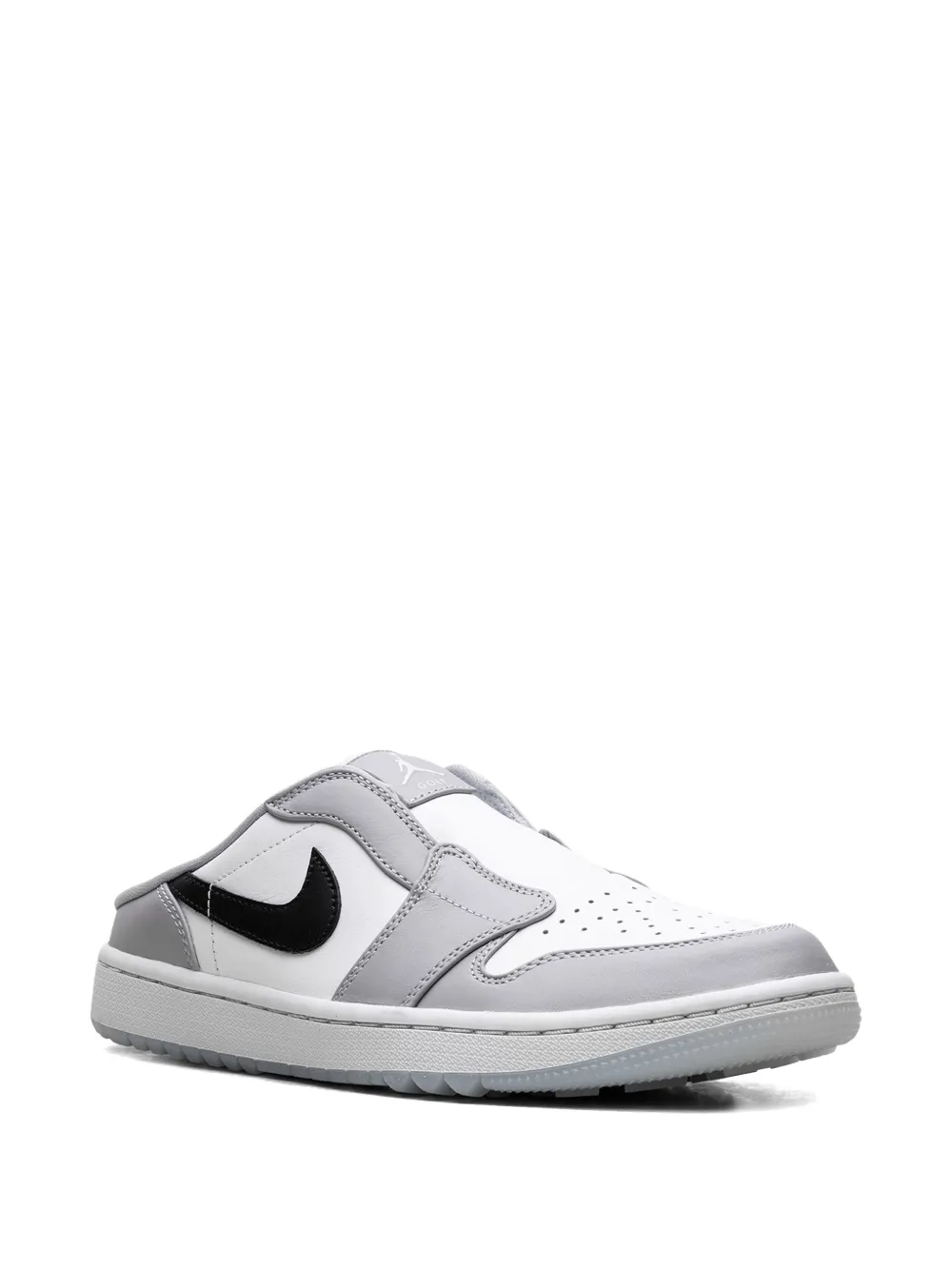 Jordan Air 1 Low Golf "Wolf Grey Sail Photon Dust Black" slides
