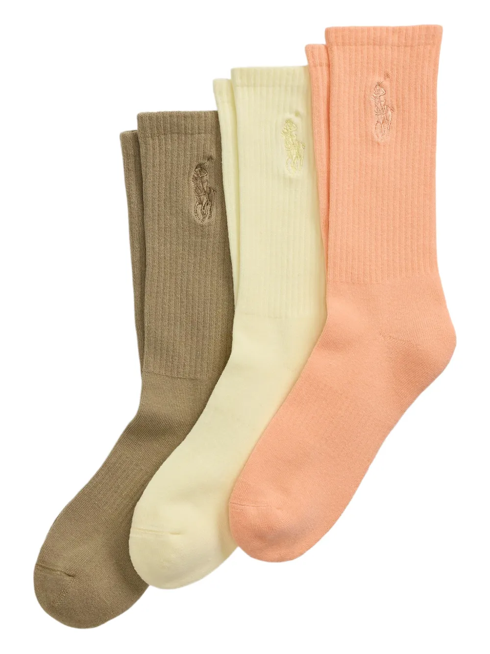Polo Ralph Lauren logo socks (set of three) | Green | Image 1